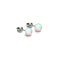 Champagne Supernova | Argent sterling .925 | Boucles d'oreilles mini clous Galaxy Glass